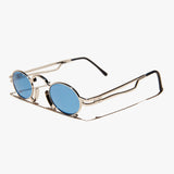 -Silver / Blue Lens-