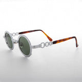 -Silver / Green Lens-