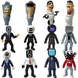 -10-11cm scale non-jointed figures based on characters from the universe of the Skibidi Toilet series. Combine sets to form your own armies for epic battles. Free Shipping from Abroad.

weird wtf skibidi dop yes trending action figure toys tv camera man mecha robots weirdest youtube poop most popular anime media memes-Set G - 12 Figures-11CM-