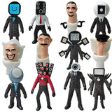 -10-11cm scale non-jointed figures based on characters from the universe of the Skibidi Toilet series. Combine sets to form your own armies for epic battles. Free Shipping from Abroad.

weird wtf skibidi dop yes trending action figure toys tv camera man mecha robots weirdest youtube poop most popular anime media memes-Set C - 12 Figures-11CM-