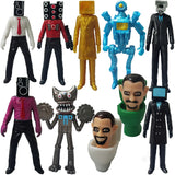 -10-11cm scale non-jointed figures based on characters from the universe of the Skibidi Toilet series. Combine sets to form your own armies for epic battles. Free Shipping from Abroad.

weird wtf skibidi dop yes trending action figure toys tv camera man mecha robots weirdest youtube poop most popular anime media memes-Set A - 10 Figures-11CM-