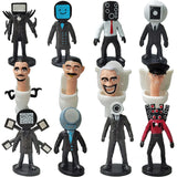 -10-11cm scale non-jointed figures based on characters from the universe of the Skibidi Toilet series. Combine sets to form your own armies for epic battles. Free Shipping from Abroad.

weird wtf skibidi dop yes trending action figure toys tv camera man mecha robots weirdest youtube poop most popular anime media memes-Set F - 12 Figures-11CM-