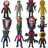 -10-11cm scale non-jointed figures based on characters from the universe of the Skibidi Toilet series. Combine sets to form your own armies for epic battles. Free Shipping from Abroad.

weird wtf skibidi dop yes trending action figure toys tv camera man mecha robots weirdest youtube poop most popular anime media memes-Set E - 12 Figures-11CM-