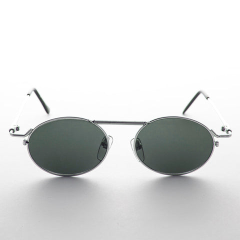 -Silver / Green Lens-