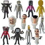 -10-11cm scale non-jointed figures based on characters from the universe of the Skibidi Toilet series. Combine sets to form your own armies for epic battles. Free Shipping from Abroad.

weird wtf skibidi dop yes trending action figure toys tv camera man mecha robots weirdest youtube poop most popular anime media memes-Set A - 12 Figures-11CM-
