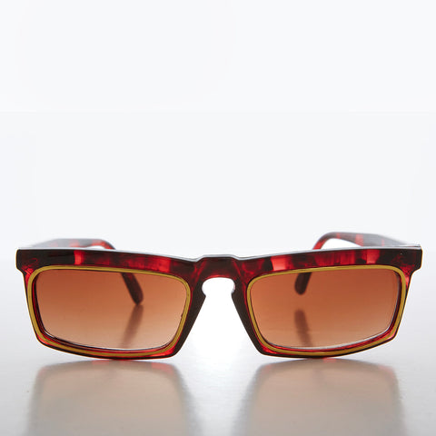 -Brown Tortoise / Gray Lens-