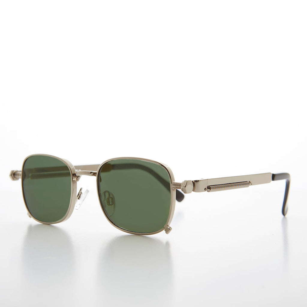 -Silver/Green Lens-