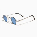 -Silver / Blue Lens-