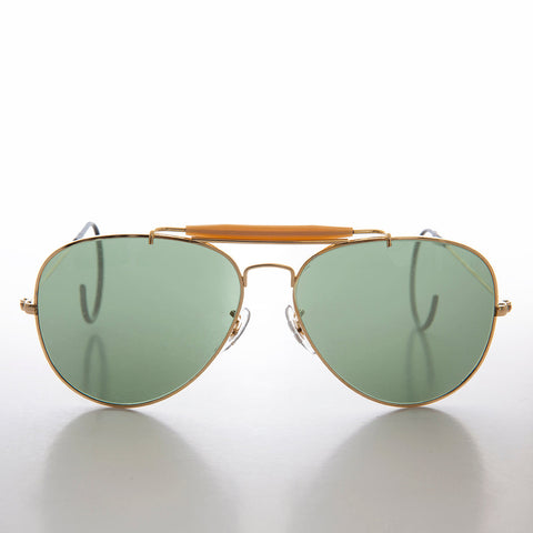 -58mm / Gold Frame / Black Temples-