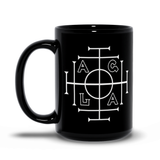 -Premium quality mug in your choice of 11oz or 15oz. High quality, durable ceramic. Dishwasher and microwave safe. Hand washing recommended to help prevent fading. This item is made-to-order & typically ships in 2-3 business days.

AGLA kabbalah prosperity wealth success charm magick symbol sigil coffee mug tea cup -