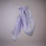 -Lilac with White Polka-Dot-One Size-