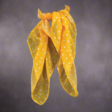 -Yellow with White Polka-Dot-One Size-