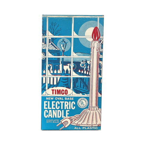 Timco Electric Candle Christmas Lights Box Wood Cutout-10"-0