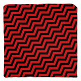 Red Lodge Throw Pillows - Zigzag Pattern Twin Surreal Optical Peaks-Double-sided, square spun polyester pillow or pillowcase in your size and style.This item is made-to-order and typically ships in 3-5 business days from within the US. 

Diagonal red and black zig-zag lines on high quality throw pillow. Tense and surreal optical art pattern. Fun and unique gothic halloween home decor.-Cover only-no insert-16x16 inch-