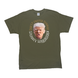 -Premium quality mens / unisex adult graphic tee made of soft ringspun cotton. Made-to-order and shipped from USA. Anti-Trump FUPA meme covidiot fascist election fraudster MAGA 2021, lock him up, lock them all up. Fake news, subhuman fraud, criminal covid coverup Putin pal profiteer aspiring dictator American disgrace.-Army Green-Small-