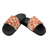 Funny Bacon Weave Slide Sandals-High quality slip-on sandals constructed of lightweight, durable, soft and comfortable PVC. These sandals are made-to-order. Free shipping from abroad. 

Woven bacon slice print pattern funny amens womens unisex meme breakfast pork-