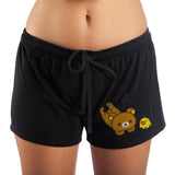 San-X Rilakkuma and Kiiroitori Sleep Shorts, Officially Licensed-Meet Rilakkuma. After mysteriously appearing in Kaoru's apartment, this soft toy bear is looking for friends. Soft cotton women's sleep shorts with Rilakkuma and Kiiroitori on the left leg. Officially licensed San-X Rilakkuma apparel . These kawaii pajama shorts ship from the USA. Cute Juniors Girls Anime Manga Sanrio-