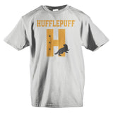 Harry Potter Hufflepuff House Athletics Shirt, Officially Licensed Tee-WHITE-XS-