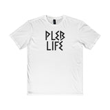 Funny PLEB LIFE Shirt, Mens / Unisex Plebian Graphic Tees, USA-District T-shirt (DT6000) is made of 4.3 ounce, 100% ring-spun combed cotton. Heathers are made of 4.3 ounce, 50/50 ring-spun combed cotton/poly. Heather Grey is made of 90/10 ring-spun combed cotton/poly. Tear-away tag.These shirts ship in 3-5 business days from within the USA. Rome Roman Latin Plebs Plebian Patrician-