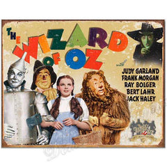 The Wizard of Oz Retro Vintage 70th Anniversary Movie Poster Tin Sign-