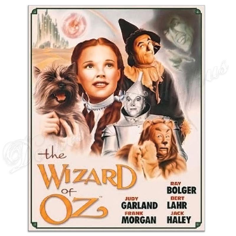 Wizard of Oz Illustrated Movie Poster Tin Sign, 12.5 x 16 inches metal--605279115631