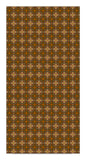 OVERLOOK BALLROOM Floormat / Hall Runner Retro Geometric Hotel Pattern-Convention quality low profile, thin style floor mat. Durable non-woven polyester fiber top, non-slip rubber backing. Easily trimmed to fit a particular area. Customization and other sizes by request. Ships from the USA. Retro shining gold geometric horror hotel ballroom secondary flooring event walkway display decor.-60 x 120 inches-