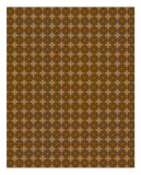 OVERLOOK BALLROOM Floormat / Hall Runner Retro Geometric Hotel Pattern-Convention quality low profile, thin style floor mat. Durable non-woven polyester fiber top, non-slip rubber backing. Easily trimmed to fit a particular area. Customization and other sizes by request. Ships from the USA. Retro shining gold geometric horror hotel ballroom secondary flooring event walkway display decor.-96 x 120 inches-