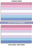 BiGender Pride Flag, Custom Bi-Gender Nonbinary LGBTQ LGBTQX LGBTQIA -High quality, professionally printed polyester Pride banner pole flag in your choice of size and style - single or double sided with either grommets or pole pocket. 2x1 / 1x2 ft, 3x2 / 2x3 ft, 3x5 / 5x3 ft or custom size by request. LGBT LGBTQ LGBTQIA LGBTQX Sexuality Gender Identity Rights Equality. Resist United.-