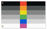 Heteroflexible Pride Flag, 2x1 3x2 5x3 Hetero Flexible LGBT LGBTQ LGBTQIA-High quality, professionally printed polyester flag in your choice of size and style, single or fully double-sided with blackout layer, grommets or pole pocket / sleeve. 2x1ft / 1x2ft, 3x2ft / 2x3ft, 5x3ft / 3x5ft, custom. Fully customizable. Flexible Sexuality Love is Love Hetero Homo Heterosexual Homosexual Pride-5 ft x 3 ft-Standard-Grommets-
