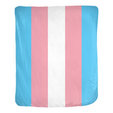 -High quality printed image on a luxurious, soft and warm 100% polyester minky fleece blanket. Double-sided blankets are printed on both sides. Single-sided blankets are white on the reverse.This item is made to order. Ships from the USA. Trans Transgender LGBT LGBTQ LGBTQIA LGBTQX pride rights equality snuggle gift-50x60 inch-Single Sided-