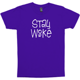 Stay Woke Shirt, Dark Colors - Black Lives Matter, Justice & Equality-High quality mens / unisex fine jersey tee. These shirts are made-to-order and typically ships in 3-5 business days from within the USA. Stay Woke, Black Lives Matter, BLM, Defund the Police, Reform Law Enforcement, Social Justice, Economic Justice, Anti-Trump, Systematic Racism, Equality for All, Demand Accountabiity-Purple-Small (S)-
