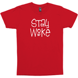 Stay Woke Shirt, Dark Colors - Black Lives Matter, Justice & Equality-High quality mens / unisex fine jersey tee. These shirts are made-to-order and typically ships in 3-5 business days from within the USA. Stay Woke, Black Lives Matter, BLM, Defund the Police, Reform Law Enforcement, Social Justice, Economic Justice, Anti-Trump, Systematic Racism, Equality for All, Demand Accountabiity-Red-Small (S)-
