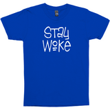 Stay Woke Shirt, Dark Colors - Black Lives Matter, Justice & Equality-High quality mens / unisex fine jersey tee. These shirts are made-to-order and typically ships in 3-5 business days from within the USA. Stay Woke, Black Lives Matter, BLM, Defund the Police, Reform Law Enforcement, Social Justice, Economic Justice, Anti-Trump, Systematic Racism, Equality for All, Demand Accountabiity-Royal-Small (S)-