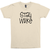 Stay Woke Tees, Light Colors - Black Lives Matter, Justice & Equality-High quality mens / unisex fine jersey tee. These shirts are made-to-order and typically ships in 3-5 business days from within the USA. Stay Woke, Black Lives Matter, BLM, Defund the Police, Reform Law Enforcement, Social Justice, Economic Justice, Anti-Trump, Systematic Racism, Equality for All, Demand Accountabiity-Natural-Small (S)-