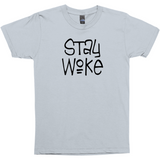 Stay Woke Tees, Light Colors - Black Lives Matter, Justice & Equality-High quality mens / unisex fine jersey tee. These shirts are made-to-order and typically ships in 3-5 business days from within the USA. Stay Woke, Black Lives Matter, BLM, Defund the Police, Reform Law Enforcement, Social Justice, Economic Justice, Anti-Trump, Systematic Racism, Equality for All, Demand Accountabiity-Silver-Small (S)-