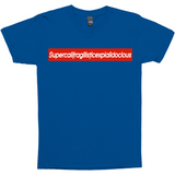 Supercalifragilisticexpialidocious Red Box Logo Poppins Parody Tee-Looking to express your supreme love of all things Disney? This Supercalifragilisticexpialidocious box logo parody tee might be just the thing! As box logos go, this is pretty much the ultimate... it's literally just barely able to fit on the shirt. Warning: may cause wearer to seem precocious.-Turquoise-Small (S)-