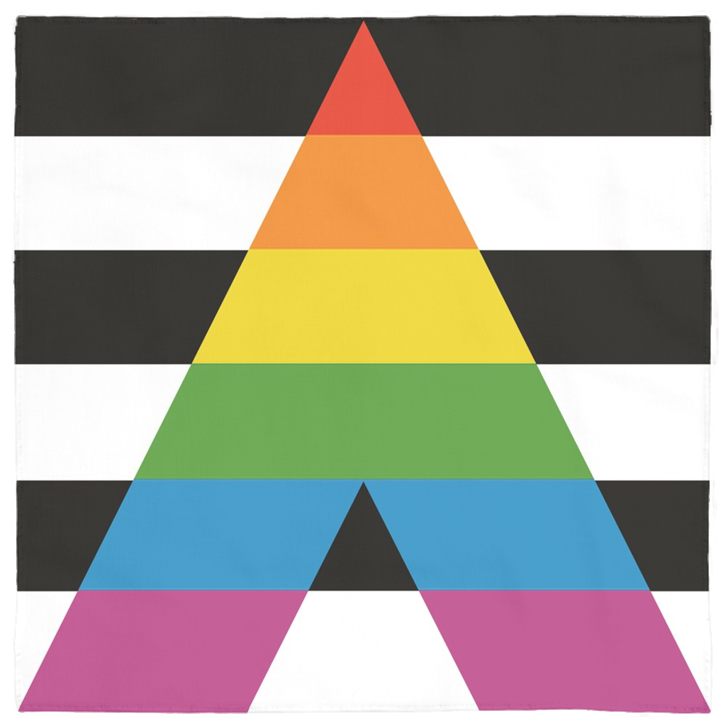 LGBTQIA Straight Ally Pride Bandana - LGBTQ Equality Support PFLAG--