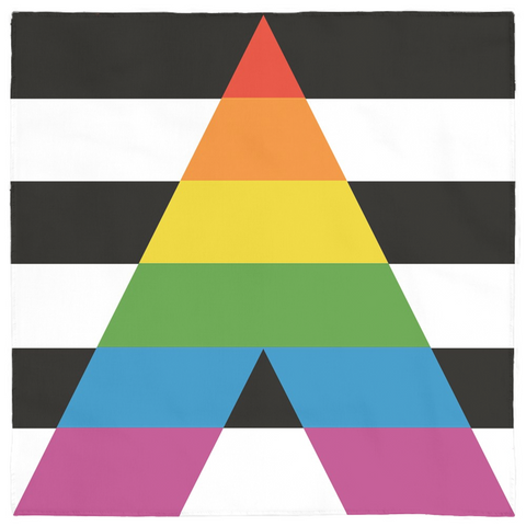 LGBTQIA Straight Ally Pride Bandana - LGBTQ Equality Support PFLAG--
