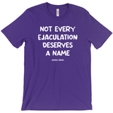 -Unisex/mens style Bella & Canvas crew neck t-shirt. Classic fit, combed ing-spun cotton. Ethical & ecological production. Made-to-order, shipped from the USA.
Feminist Women's Rights Equality George Carlin Quote abortion is healthcare SCROTUS Roe v Wade Persist Resist Protest VOTE pro-choice Bans Off My Body My Choice-Purple-S-