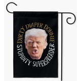 -100% poly poplin-canvas fabric, wash on gentle cycle and hang to dry.12x18", 18x27 or 24x36. Flag hanger / stand not included. Made-to-order in & shipped from the USA.

Make America Great Again... Lock Him Up RESIST Fascist MAGA Criminal Trump For Prison Treason Insurrection American Disgrace protest demand justice -Single-18.325x27 inch-Black-