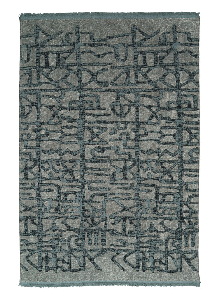 -Teal & Gray-5' x 8'-642380840984