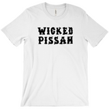 Funny WICKED PISSAH Tee, Mens/Unisex Adult Sizes, Shipped from the USA-Soft airlume cotton standard fit t-shirt with short sleeves and crew neck. -
Boston Mass New England Massachusetts New Hampshire Rhode Island Maine Vermont Connecticut MA NH RI MN VT CT aweome regionalism saying slang townie chowda head masshole sox celtics bruins huskies revolution patriots black wolves fan smaht -S-White-