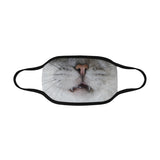 Steffy Sassy Cat Cloth Face Mask / Surgical or N95 Mask Cover-Funny and fashionable reusable cloth face mask cover. A sassy grey cat face with open mouth and exposed teeth. Can use be used as a cover for surgical masks and respirators. Grumpy kitty face for kids or adults, doctors, nurses, veterinarians. Polyester and elastic. Free Shipping worldwide.-