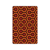 -High quality 23.6 x 15.7in (60x40cm) doormat / floor mat. Professionally printed, durable & colorfast non-woven polyester top, non-slip. Indoor / outdoor use. Free Shipping Worldwide. Unique classic retro horror hotel hallway carpet pattern doormat. Great gothic housewarming gift. Orange and brown midcentury geometric.-