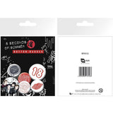 Five Seconds of Summber (5SOS) Pinback Button Set, Official 6-Pack-Set of 6 Five Seconds of Summer buttons. Officially licensed 5SOS merch. Typically ships in 2-3 business days from within the USA. Pinback badges, pins. Australian NSW New South Wales Rock Band, Luke Hemmings, Michael Clifford, Calum Hood, Ashton Irwin. 18, Never Say Never, Good Girls, Kiss Me, Everything I Didn't Say-5028486176168