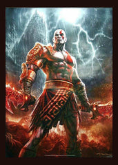 God of War III Ultimate Edition Andy Park Kratos Promo Poster, 17x20in-