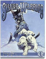 Frank Frazetta Silver Warrior Tin Sign Classic Fantasy Art Metal Print-