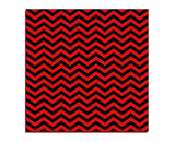 RED LODGE Chevron Floor Mat / Hall Runner, Peaks Twin ZigZag Pattern-Convention quality low profile, thin style floor mat. Durable non-woven polyester fiber top, non-slip rubber backing. Easily trimmed to fit a particular area. Made-to-order, shipped from the USA. Red and black twin Zig Zag home decor secondary flooring event walkway temporary haunted house peaks chevron lodge pattern-60 x 60 inches-