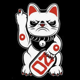 -High quality black 100% cotton tee with large, professional screenprint. Seamed rib knit collar, two needle hemmed sleeves & bottom. Available in mens/unisex and fitted womens/ juniors styles. New Old Stock. Ships from the USA.

funny grumpy lucky cat no punk gothic harajuku streetwear kitty classic graphic t-shirt 

-