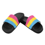 -High quality slip-on sandals constructed of lightweight, durable, soft and comfortable PVC. These sandals are made-to-order. Free shipping from abroad. 

LGBTQ LGBTQIA LGBTX Pansexual Pride Equality Flip Flops Footwear Shoes Summer Pan Beach Fashion Rights Equality March Parade Protest unisex nonbinary mens women youth -